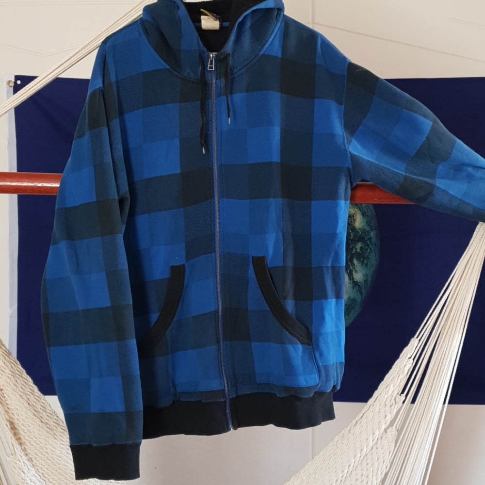 Adio Zip Up Hoodie with Fleece Lining Zip Pockets
